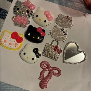 Hello Kitty Sparkling Jewelry Set - Pink, Black, Silver